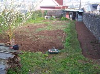 April 4th 2009 - Right hand bed dug and main bed just started
